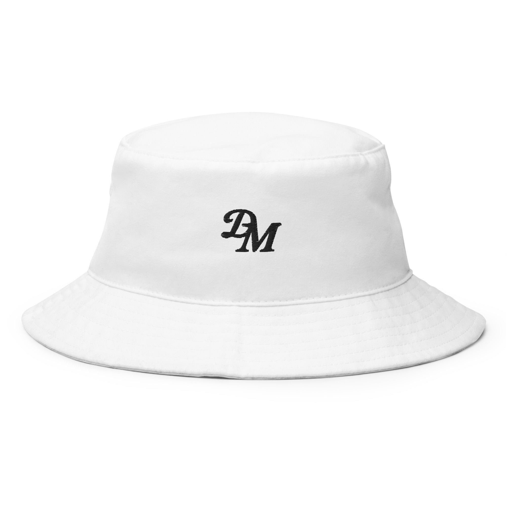 Details Matter! Signature “DM” Bucket Hat - White